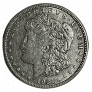 1921 $1 MORGAN CLEANED OR EXCESSIVE WEAR