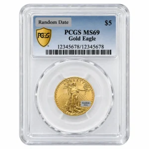 1/10 OZ AMERICAN GOLD EAGLE PCGS69