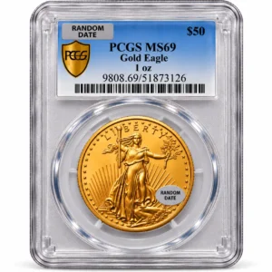 1 OZ AMERICAN GOLD EAGLE PCGS69