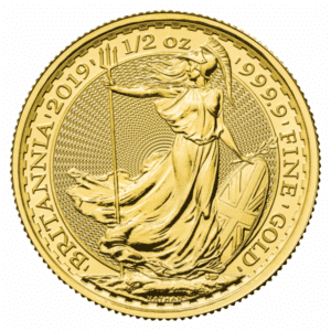 1/2 OZ GREAT BRITAIN GOLD BRITANNIA