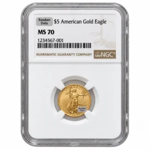 1/10 OZ AMERICAN GOLD EAGLE NGC70