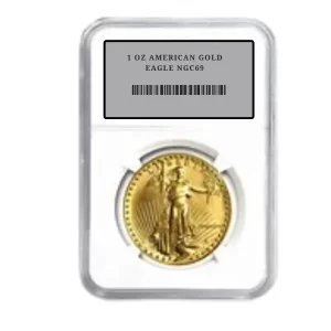 1 OZ AMERICAN GOLD EAGLE NGC69