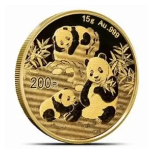 15 GRAM CHINESE GOLD PANDA NO PLASTIC