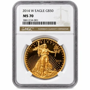 1 OZ AMERICAN GOLD EAGLE NGC70