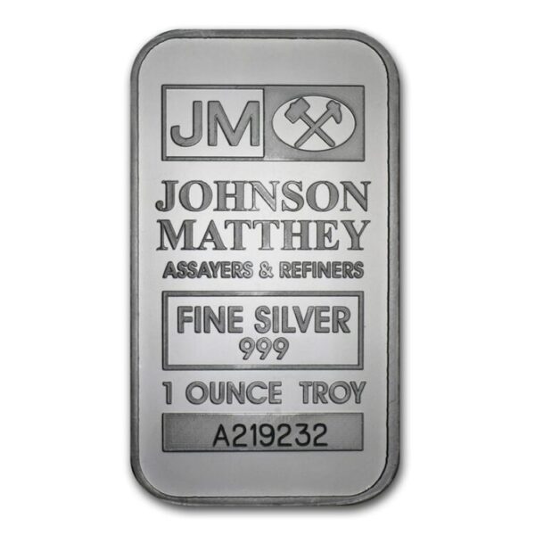 1 OZ SILVER BAR JOHNSON MATTHEY