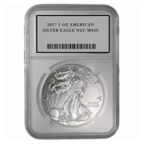 2017 1 OZ AMERICAN SILVER EAGLE NGC MS69