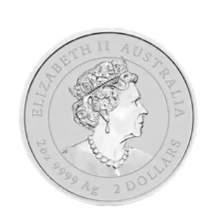 2023 2 OZ PERTH MINT SILVER RABBIT
