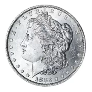 1883 $1 SILVER MORGAN O BU