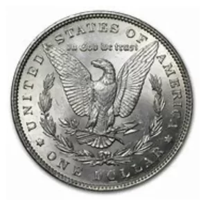 1890 AMERICAN SILVER MORGAN DOLLAR S BU