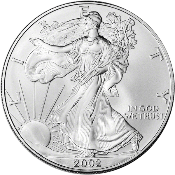 2002 1 OZ AMERICAN SILVER EAGLE