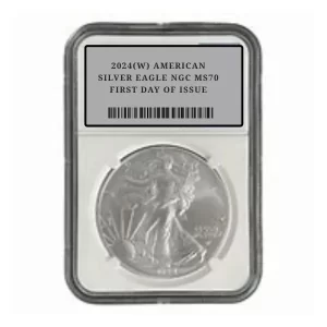 2024(W) AMERICAN SILVER EAGLE NGC MS70 FIRST DAY OF ISSUE