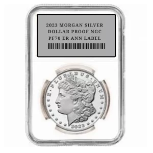 2023 MORGAN SILVER DOLLAR PROOF NGC PF70 ER ANN LABEL