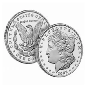 2023 MORGAN SILVER DOLLAR PROOF PCGS PR70 FD ANN LABEL