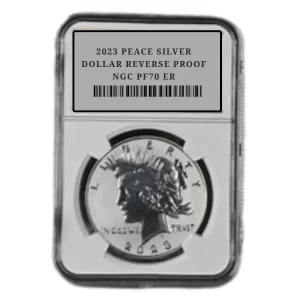 2023 PEACE SILVER DOLLAR REVERSE PROOF NGC PF70 ER