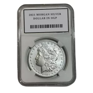 2021 MORGAN SILVER DOLLAR IN OGP