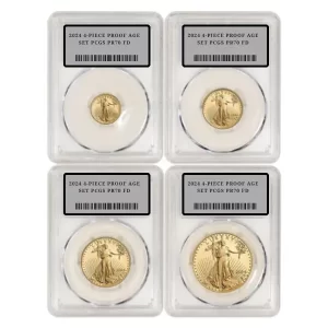 2024 4-PIECE PROOF AGE SET PCGS PR70 FD