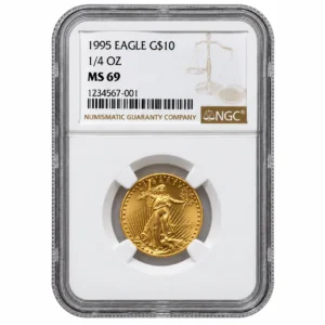 1995 1/4 OZ AMERICAN GOLD EAGLE NGC69