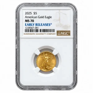 2025 1/10 OZ AMERICAN GOLD EAGLE NGC MS70 EARLY RELEASE