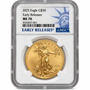 2025 1 OZ AMERICAN GOLD EAGLE NGC MS70 EARLY RELEASE