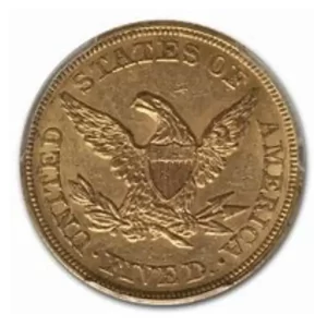 $5 U.S. GOLD LIBERTY PCGS61