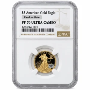 1/10 OZ AMERICAN GOLD EAGLE NGC70 PROOF