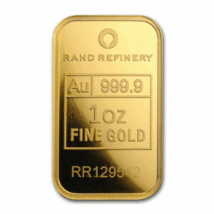 1 OZ GOLD BAR RAND REFINERY