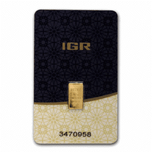 1/2 GRAM GOLD BAR IGR
