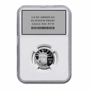 1/4 OZ AMERICAN PLATINUM PROOF EAGLE NGC PF70