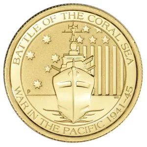 1/4 OZ AUSTRALIAN GOLD WAR IN PACIFIC