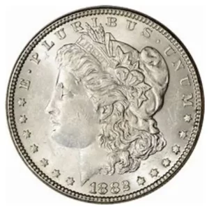 1882 $1 U.S. SILVER MORGAN BU