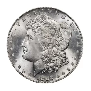 1882 MORGAN SILVER DOLLAR NGC BU G.T. MORGAN LABEL