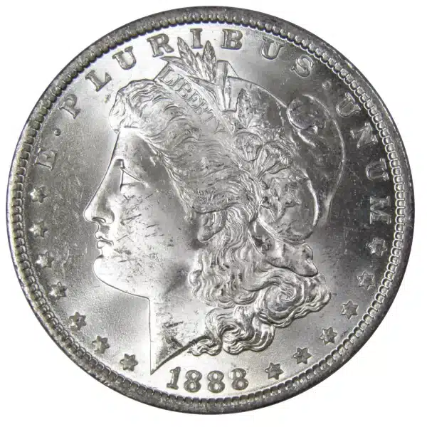 1888 $1 SILVER MORGAN BU