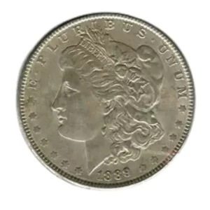1889 $1 U.S. SILVER MORGAN BU