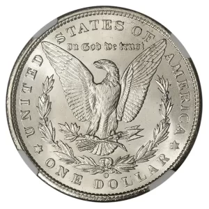 1900-O MORGAN SILVER DOLLAR NGC BU G.T. MORGAN LABEL