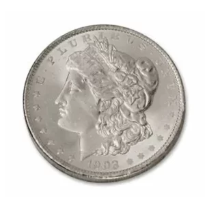 1903 MORGAN SILVER DOLLAR NGC BU G.T. MORGAN LABEL