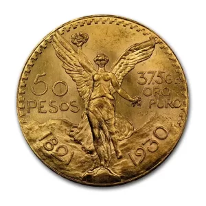 1930 MEXICO 50 PESO GOLD COIN