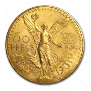 1931 MEXICO 50 PESO GOLD COIN