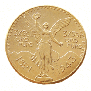 1943 MEXICO 50 PESO GOLD COIN
