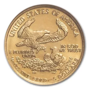 1987 1/10 OZ AMERICAN GOLD EAGLE NGC69