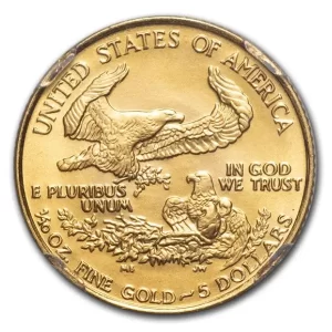 1988 1/10 OZ AMERICAN GOLD EAGLE NGC69