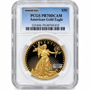 1OZ AMERICAN GOLD EAGLE PCGS70 PROOF
