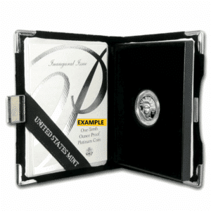 1_10 OZ AMERICAN PLATINUM EAGLE PROOF WITH ORIGINAL BOX AND PAPERS