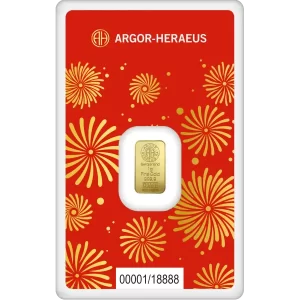 2025 1 GRAM GOLD BAR ARGOR-HERAEUS LUNAR YEAR OF THE SNAKE