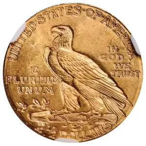 $2.5 U.S. GOLD INDIAN PCGS65