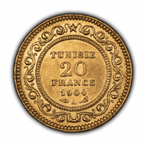 20 FRANC TUNISIA GOLD COIN