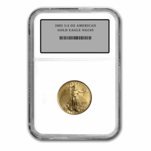 2002 1/4 OZ AMERICAN GOLD EAGLE NGC69