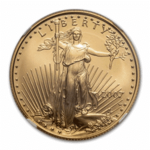 2007 1/2 OZ AMERICAN GOLD EAGLE NGC70