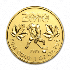2010 1 OZ CANADIAN GOLD MAPLE OLYMPIC EDITION