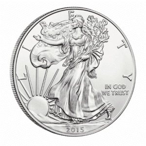 2015 1 OZ AMERICAN SILVER EAGLE W MINT MARK