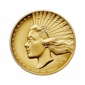 2019 1 OZ AMERICAN GOLD HIGH RELIEF PCGS SP70 PL